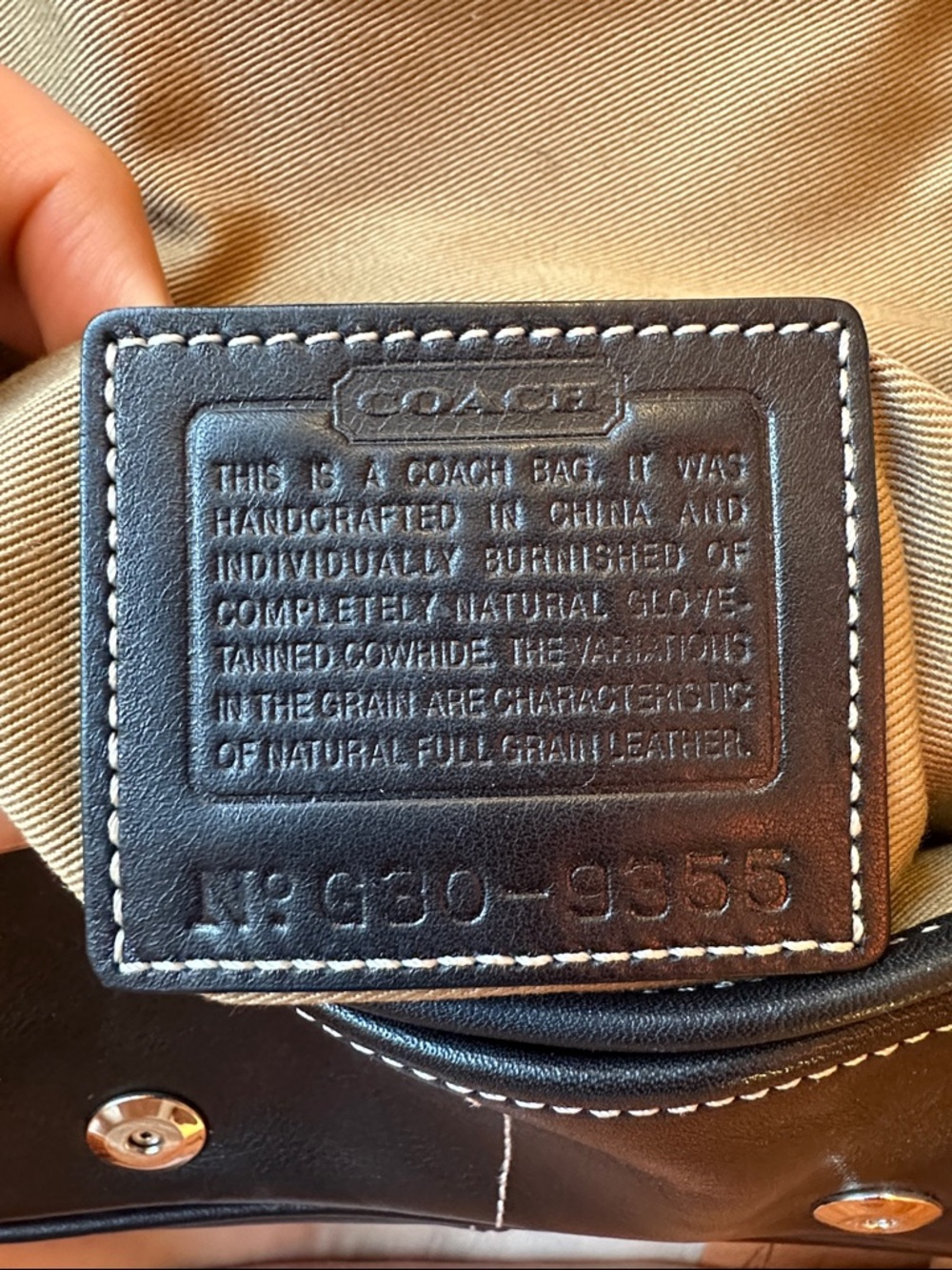 Coach 2004 Bleecker Black Leather Crossbody with Silver Double Buckle Detail - Picture 8 of 8